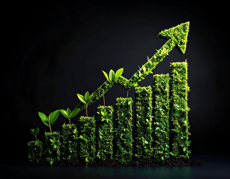 Greentech market growth in India reaching Rs 2 lakh crore with solar and wind farm expansion.